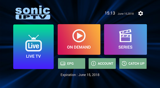 Sonic IPTV Homepage 