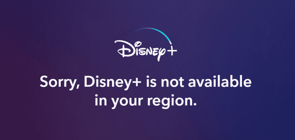 Disney+ unavailable outside USA