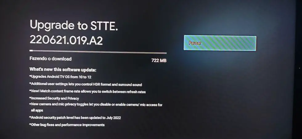 Update Android TV 
